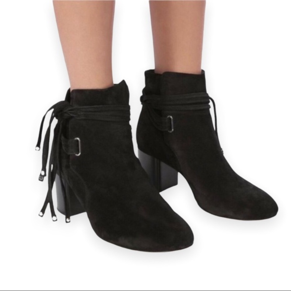 NEW rag & bone Dalia II Booties Black Suede